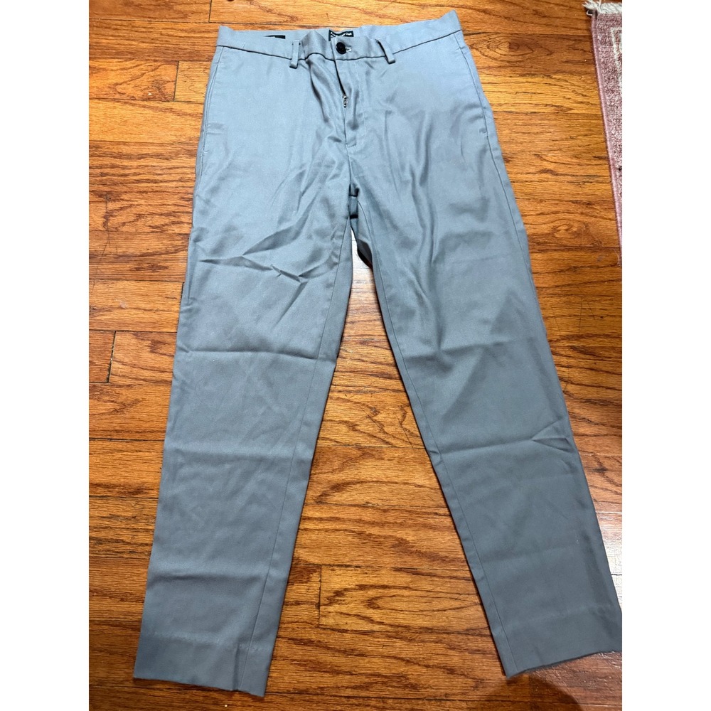 Frank And Oak Granville Tapered Chinos Mens 31 Grey Stretch Dress Pants Slacks